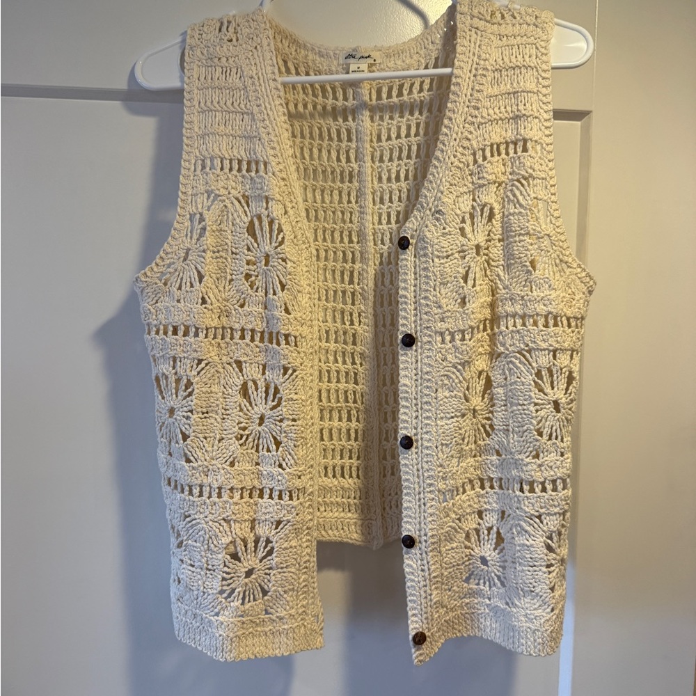Crochet Button-Up Vest